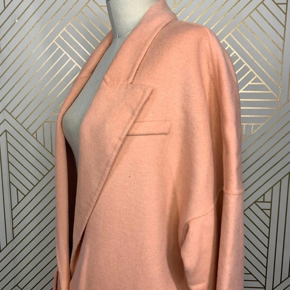 Zara Double Breasted Oversized Coat in Tangerine Blogger Fav Size US Small - Picture 6 of 12